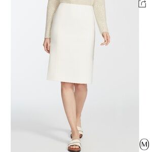 NWT LAFAYETTE 148 Finesse Crepe Slim Pencil Skirt